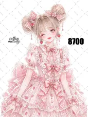 original sticker no.8700 // 人物ステッカー オリジナルステッカー オリジナル人物ステッカー ステッカー 装飾ステッカー cotton melodyのサムネイル