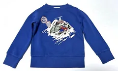 早い者勝ち！【極美品】MONCLER モンクレール 高級 キッズ スキー柄 スウェット トレーナー ブルー 4A/110cm 男の子 女の子2A48のサムネイル