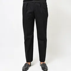 【40%OFF】44サイズ PT TORINO （ピーティートリノ） ポリエステル コットン ツイル 2インプリーツ ワークパンツ VENTI. 33031026081ブラック 44サイズ 新品のサムネイル