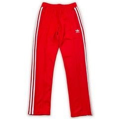 古着  アディダス トラックパンツ トレフォイルロゴ レッド 2XO 古着 adidas アディダス トラックパンツ トレフォイルロゴ レッド 2XO