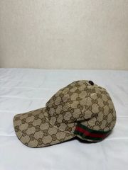 Gucci GGパターン ベージュキャップ - メルカリ