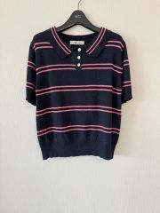 エ*子様 トリーバーチ ニットポロシャツ ネイビー S - メルカリ