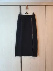 ジッパー調節 ニットスカート