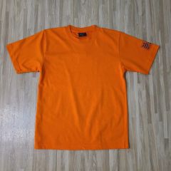 SIFANG Tシャツ オレンジ M6 刺繍ロゴ - メルカリ