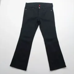 UNIQLO ユニクロ デニム ズボン サイズ29 ブーツカット ブラックデニム カジュアル メンズ A4994