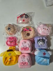 ケアベア ぬいぐるみバニティポーチ 寝そべりBIGぬいぐるみ フェイス