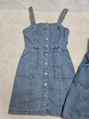 新品) H&M デニムワンピース 34 36 サイズ