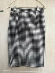 黒 ギンガム CHECK ロング丈スカート