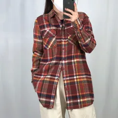 トミーヒルフィガー チェック コットン 長袖 シャツ 90 250314