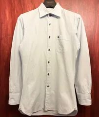 BURBERRY BLACK LABEL 長袖シャツ サックスブルー 38サイズ