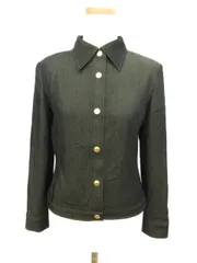 ハロッズ Harrods ジャケット ステンカラー ウール 1 黒 ブラック /nnのサムネイル