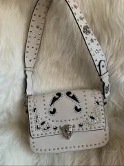 Ed Hardy ショルダーバッグ ホワイト y2kキラキラ‪‪❤︎‬☠️ | Mercari‬