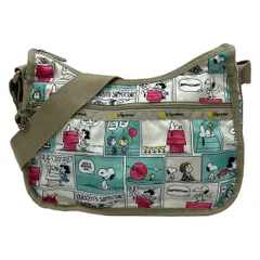 LESPORTSAC(レスポートサック) ショルダーバッグ - ベージュ×アイボリー×マルチ スヌーピー/70years/PEANUTSコラボのサムネイル