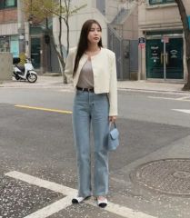 韓国ブランド 新品eneu デニム フリーサイズ - メルカリ