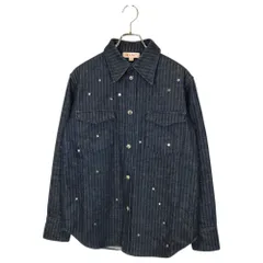 MASU エムエーエスユー 22SS STARDUST DENIM SHIRTS スターダスト スタッズ デニムシャツ ジャケット MSSS-SH0422 44 インディゴ メンズのサムネイル