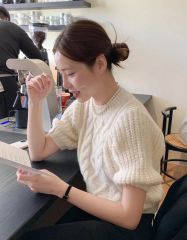 Side cable knit Vest LAUBEBLANC - メルカリ