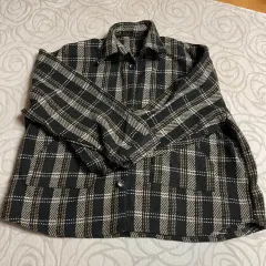 2 KARA 厚手 ルードフィット CHECK シャツ (ユニセックス)