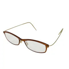 LINDBERG(リンドバーグ) メガネ - ブラウン×ライトブラウン×クリア 度入りのサムネイル