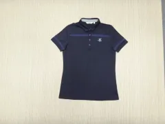 (100) ヘンリーコットンズ ゴルフ パンチング レディース カラ 半袖 Tシャツのサムネイル