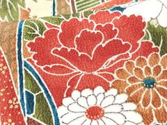 平和屋着物●六通柄袋帯　唐織　亀甲鳳凰花間道　金銀糸　鈴乃屋扱い　正絹　逸品　DABA1788ps 平和屋着物◎六通柄袋帯 亀甲鳳凰花文 金銀糸 正絹 逸品