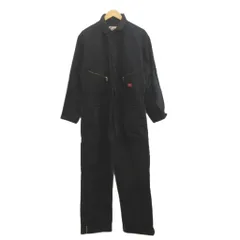 ディッキーズ Dickies オールインワン つなぎ L 黒 ブラック 長袖 ジップポケット /RN ■ECC003のサムネイル