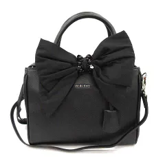 トゥービーシック TO BE CHIC ハンドバッグ ショルダー 2WAY リボン レザー 黒 ブラック /YMのサムネイル