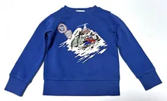 早い者勝ち！【極美品】MONCLER モンクレール 高級 キッズ スキー柄 スウェット トレーナー ブルー 6A/120cm 男の子 女の子　2A48のサムネイル