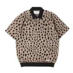 wackomaria ワコマリア　レオパード　ポロシャツ　ニット WACKO MARIA (ワコマリア) LEOPARD KNIT POLO SHIRT (TYPE-2