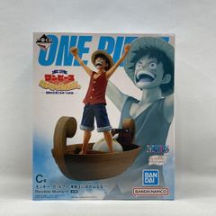 [중고]반다이 이치 반 쿠지 원피스 MONKEY.D.LUFFY-모험의 기억과 미래로의 항로- C상 몽키·D·루피 해적왕에 나는 된다!!!! 미개봉품[97]