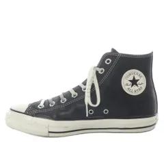 コンバース CONVERSE ALL STAR AGED WAXED LEATHER HI スニーカー ハイカット レザー US9 ブラック 1SE846 /YO17  
