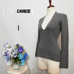 ナラカミーチェ　極上美品　ウール混　ニット　グレー色系　Мサイズのサムネイル