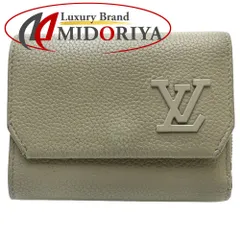 LOUIS VUITTON ルイヴィトン 三つ折り財布 M82410 ポルトフォイユ パイロット アエログラム セージ/180834【中古】