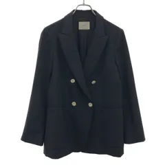 IENA イエナ 21AW ウールダブルブレストジャケット 21-010-900-5310 ブラック 34のサムネイル