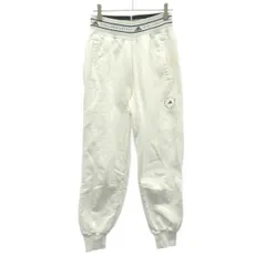 adidas by  Stella McCartney アディダス バイ ステラマッカートニー ロゴウエストスウェットジョガーパンツ H59980 ホワイト L