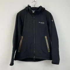 Columbia コロンビア ブラック チタン Outdoor アウトドア フード ジップアップ M(95)のサムネイル
