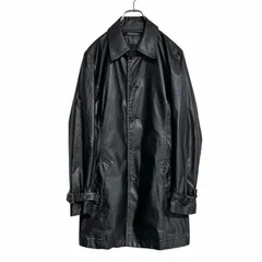 00s y2k 5351 pour les homme コーティング ステンカラーコート アウター waxed メンズ Sサイズ ブラック 黒のサムネイル