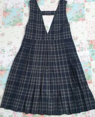 済美 制服 （旧制服） ネイビー チェック柄 コスプレ - メルカリ
