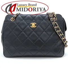CHANEL シャネル チェーンショルダーバッグ キャビアスキン ブラック