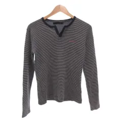 カルバンクラインジーンズ Calvin Klein Jeans 美品 カットソー 長袖 ボーダー  M 白 ホワイト 紺 ネイビー /MGのサムネイル