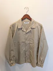 美品　Barbour　バブアー　シャツ　オープンカラー　長袖　コットン　ベージュ　36　日本製のサムネイル