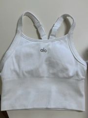 alo Seamless リブ フェイバリット ブラタンクホワイト XXS - メルカリ