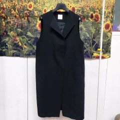 美品✨定番人気✨アドーア リネン混 ロングジレ ロングベスト 日本製