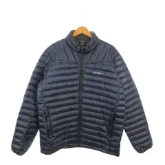 エディーバウアー EDDIE BAUER EB900 ダウンジャケット 上着 L 紺 ネイビー スタンドカラー ジップアップ フィンガーホール /MN6 ■ECE003のサムネイル