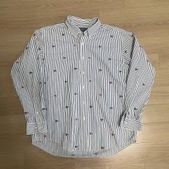 美品】ami paris 長袖オックスフォードシャツ ストライプ - メルカリ