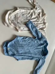 赤ちゃんボディスーツ 2枚 (アイボリー/ブルー) UNIQLO