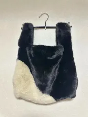 ファー手提げバッグ