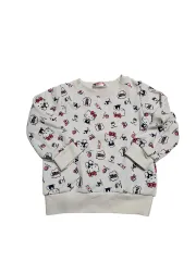 (日本) キッズ HELLO KITTY 起毛 Tシャツ 95