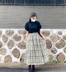エバゴスeb.a.gos ギンガムチェック ワンピース - メルカリ