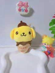 サンリオ ポムポムプリン アイスクリーム ぬいぐるみ キーホルダー
