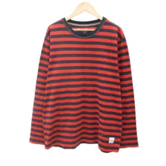 ポールスミス PAUL SMITH HOMEWEAR ルームウェア Tシャツ カットソー L 紺 ネイビー 赤 レッド ボーダー柄 ラウンドネック 長袖 /YS23 ■ECD002のサムネイル
